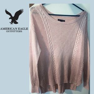 American Eagle Outfitters Pink Ombre sweater S